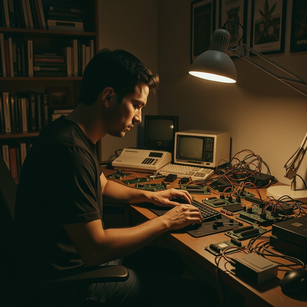 developer at desk